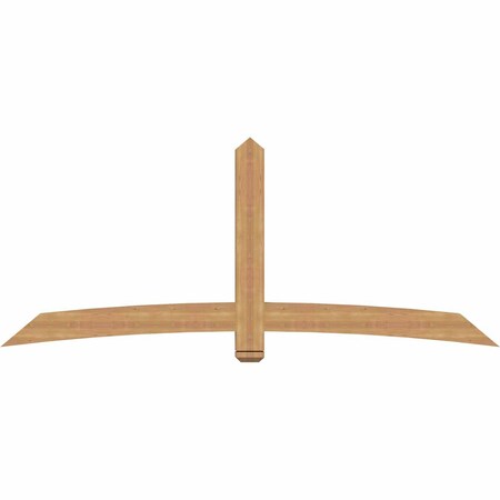 Ekena Millwork Bellingham Timber Gable Bracket, Western Red Cedar, 96"W x 40"H x 3 1/2"D x 5 1/2"F, 10/12 Pitch GBW096X40X0406BEL00SWR